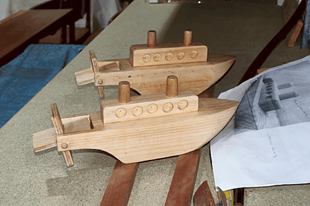model timber boats